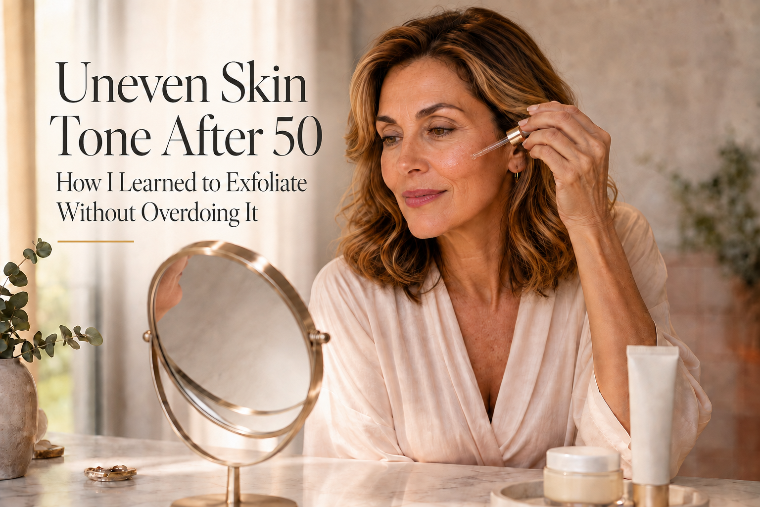 Uneven Skin Tone After 50: How I Learned to Exfoliate Without Overdoing It