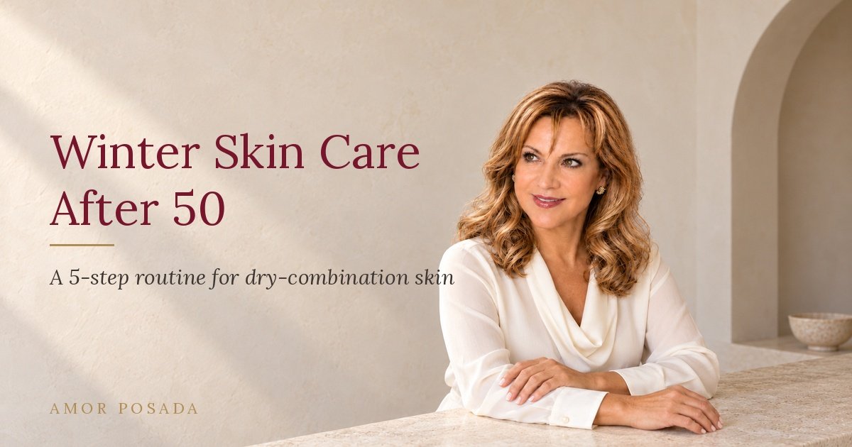 Winter Skin Care for Dry-Combination Skin After 50: The 5-Step Routine I Chose